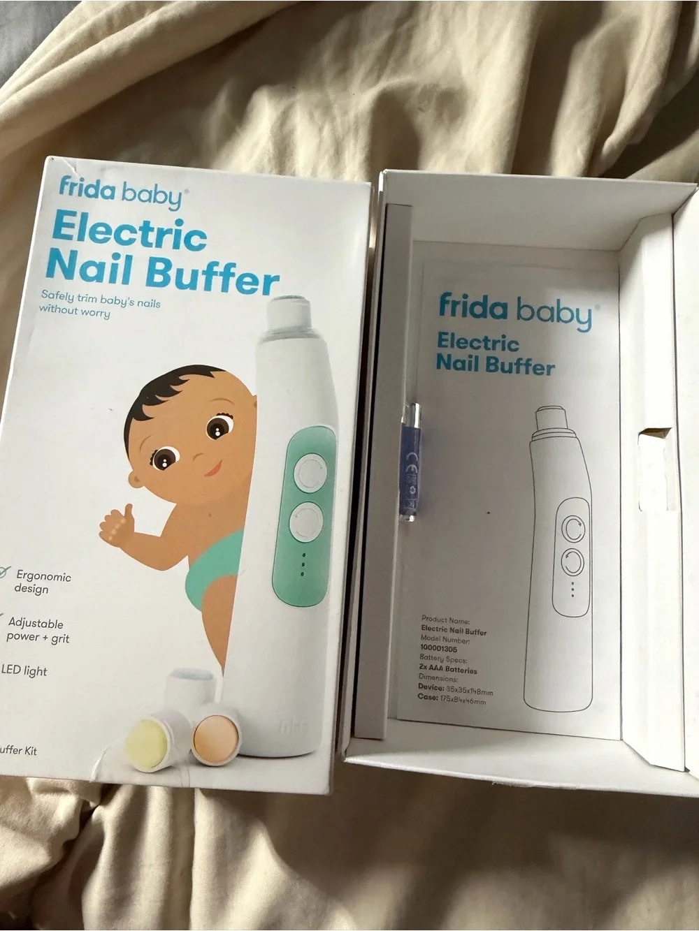 NEW Frida Baby Electric Nail Buffer Kit —